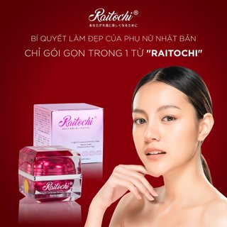 KEM RAITOCHI (TÍM) Linh Chi Đông Trùng Hạ Thảo dưỡng trắng ngăn ngừa Nám, Tàn Nhang, Mụn Cao Cấp