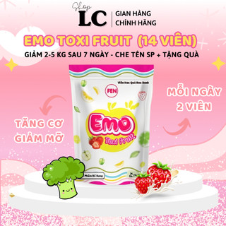 Emo toxi fruit - viên hoa quả rau xanh dạng viên giảm cân 7 ngày/kèm quà