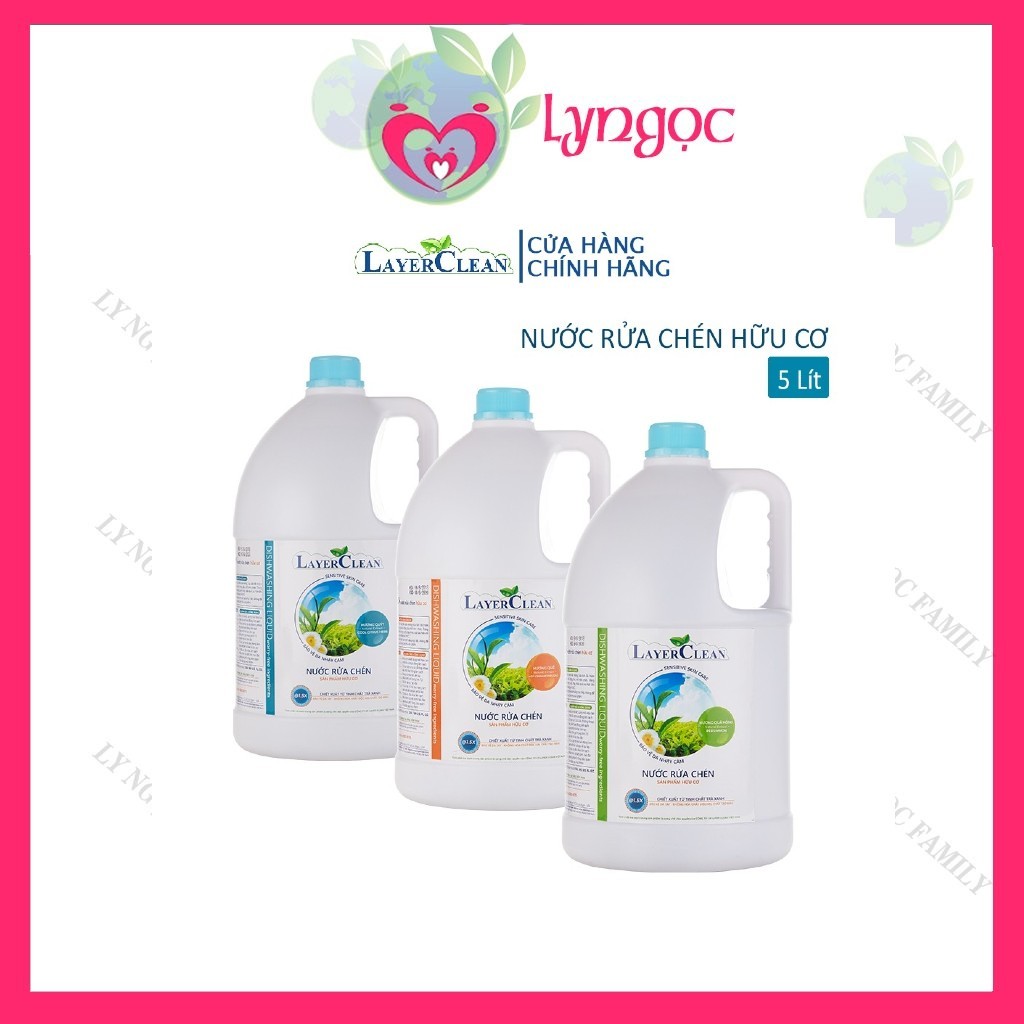Nước rửa chén hữu cơ Layer Clean - can 5 lít