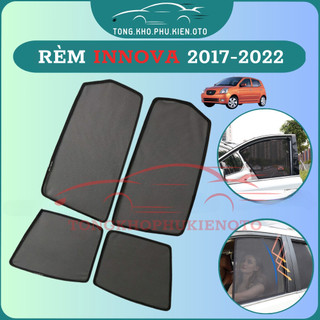 Rèm che nắng xe Innova 2017-2022 - Bộ 4 tấm 4 cửa chắn nắng vừa khít form xe, nam châm hút mạnh