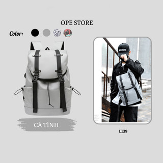 Balo Nam Ulzzang Đi Học, Du Lịch Cỡ Lớn, Nhiều Ngăn, Vải Dày Chống Nước Cao Cấp