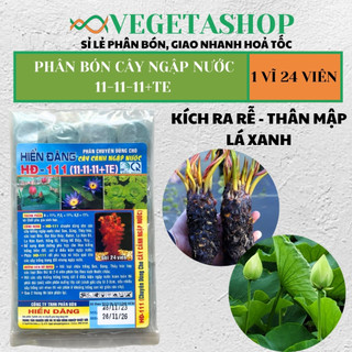 [ An Toàn - Tiết Kiệm ] Phân Bón Sen Súng Hải Phong 24 viên - VEGETASHOP - Phân Sen Súng - Npk - Viên Sủi