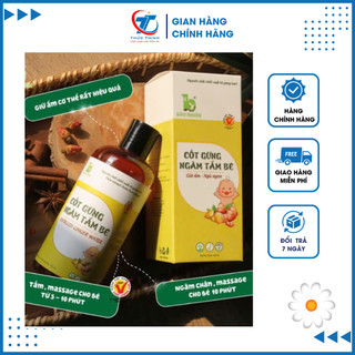Cốt Gừng Ngâm Tắm Cho Bé Bảo Nhiên  - Giữ Ấm Cơ Thể, Phòng Ngừa Bệnh Cảm Lạnh, Cảm Cúm, Giúp Cơ Thể Thơm Tho, Sạch Sẽ