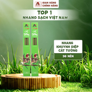 [Mã BMLT35 giảm đến 35K] Nhang Sạch AN AN dài 38cm với 36 nén tiết kiệm hơn, hương khuynh diệp đuổi côn trùng hiệu quả.