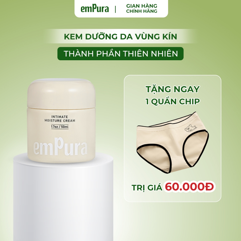 Kem dưỡng da vùng kín Empura làm hồng trắng da các vùng nhạy cảm, giảm ngứa và dưỡng ẩm KDVK01