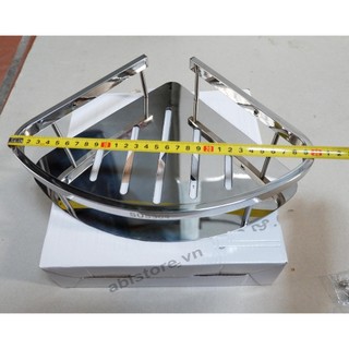 KỆ GÓC 1 TẦNG INOX 304 HÀNG CHUẨN ĐẸP XỊN GIÁ RẺ HÀ NỘI, KỆ GÓC 1 TẦNG NHÀ TẮM