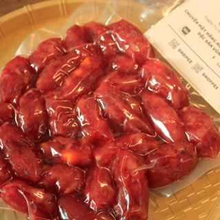  Lạp xưởng trứng muối hiệu Thiên Tú  ngon dinh dưỡng hạn sử dụng lâu loại ngon nhà làm hấp dẫn đậm vị truyền thống 