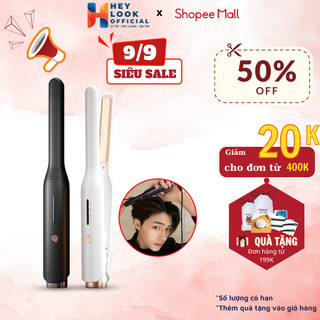 Máy uốn tóc nam GODWELL, máy ép side tạo kiểu tóc cho nam 2 in1, duỗi tóc nam đa năng ion âm bảo vệ tóc