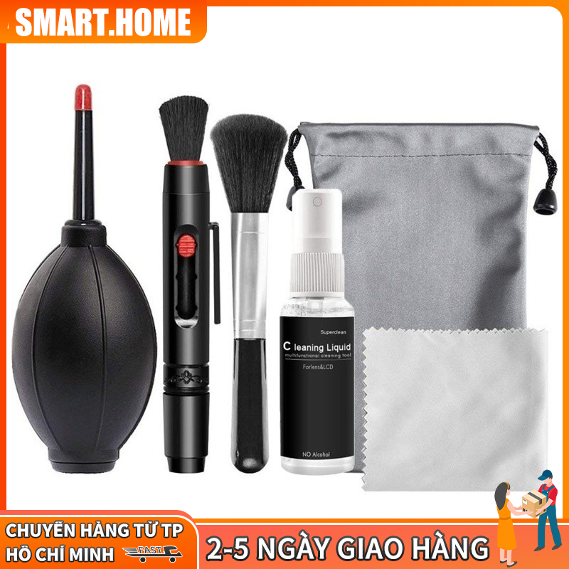 【🔥Free ship🔥】Set dụng cụ vệ sinh ống kính máy ảnh chuyên nghiệp 6 trong 1