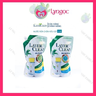 Nước rửa chén hữu cơ LayerClean - túi 2L tiết kiệm