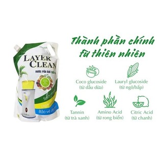Nước rửa chén hữu cơ LayerClean - túi 2L tiết kiệm