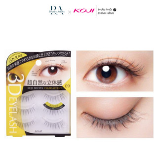 Lông mi giả 3D KOJI Eyelash cho mắt 2 mí (tái sử dụng được 30 lần)