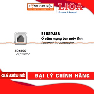 Hạt mạng vuông LiOA, màu TRẮNG, tiếp điểm ĐỒNG