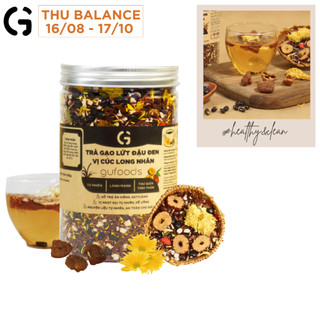 Trà gạo lứt đậu đen thanh nhiệt GUfoods - Tự nhiên, Healthy, Thanh lọc cơ thể, Mát gan, Ngủ ngon, Đa dạng vị (200g/500g)