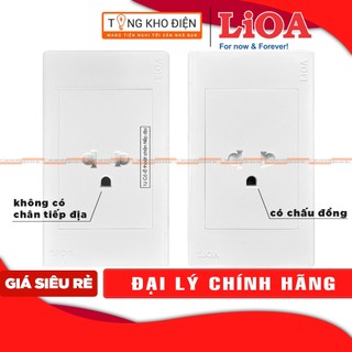 Mặt 1 ổ cắm âm tường + lắp nổi LiOA [CHÍNH HÃNG]