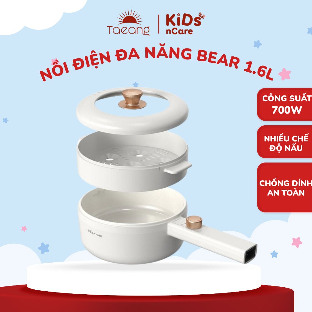 Nồi điện đa năng Bear DRG-P16M2 (700W) 1,6L
