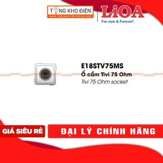 Hạt Tivi vuông LiOA, màu TRẮNG, tiếp điểm ĐỒNG