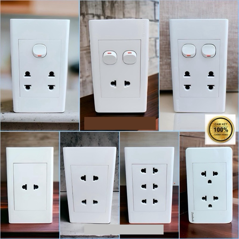 [Hoả Tốc] Ổ Cắm Điện Công Tắc SINO VANLOCK Các Loại - Cam Kết Chính Hãng