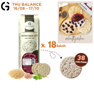 Bánh gạo lứt ăn kiêng GUfoods (170g/300g/75g/40g) - Các vị Yến mạch, Huyền mễ, Hạt chia, Diêm mạch, Cỏ ngọt, Supefoods