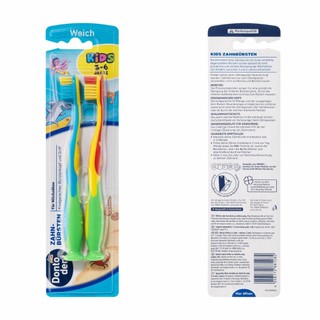 Set 2 bàn chải đánh răng trẻ em, bàn chải Dontodent cho bé - Nội địa Đức