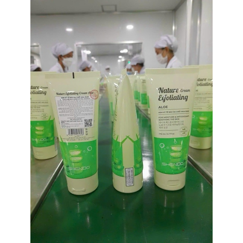 🍃 TẨY KỲ TẾ BÀO CHẾT GẠO LỨT, Trà Xanh, Nha Đam SHENDO - BEAUTY 🍃