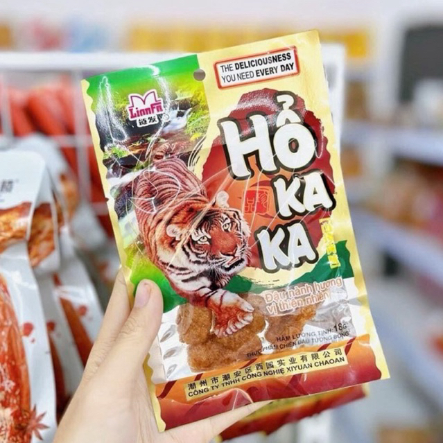 Snack hổ kaka bịch 20 gói, bim bim dai dai cay cay