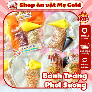 Set bánh tráng phơi sương các vị, bánh tráng ngũ vị, bánh tráng trộn,...