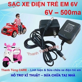 [6V-500ma]  Sạc xe điện trẻ em 6V500ma loại tốt (Đèn báo Đỏ Xanh, Tự Ngắt), sạc cân điện tử