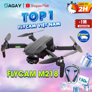 Flycam m218, flycam mini có gps, flycam giá rẻ có camera 4k gimbal chống rung 3 trục, pin khỏe gagay