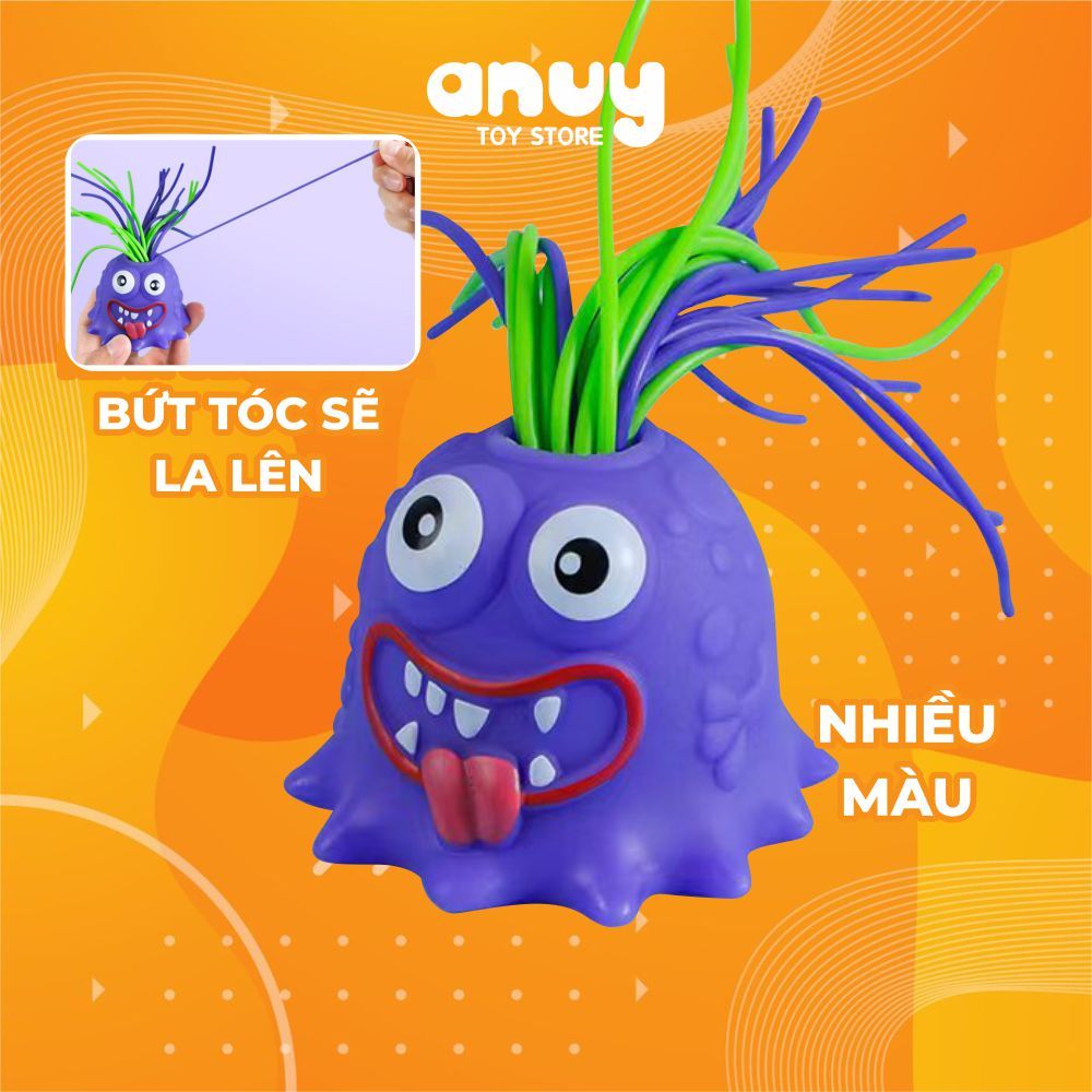 Đồ chơi xả stress kéo tóc quái vật kêu 6 âm thanh độc lạ