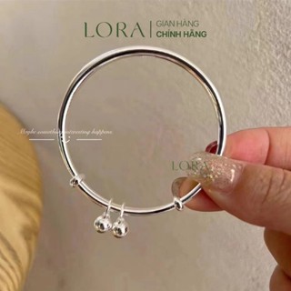   BH Làm Sáng  Lắc Tay Cho Bé Bạc Ta S999 Lora Baby Kiềng Bạc Mừng Thôi Nôi Đầy Tháng Cho Bé 
