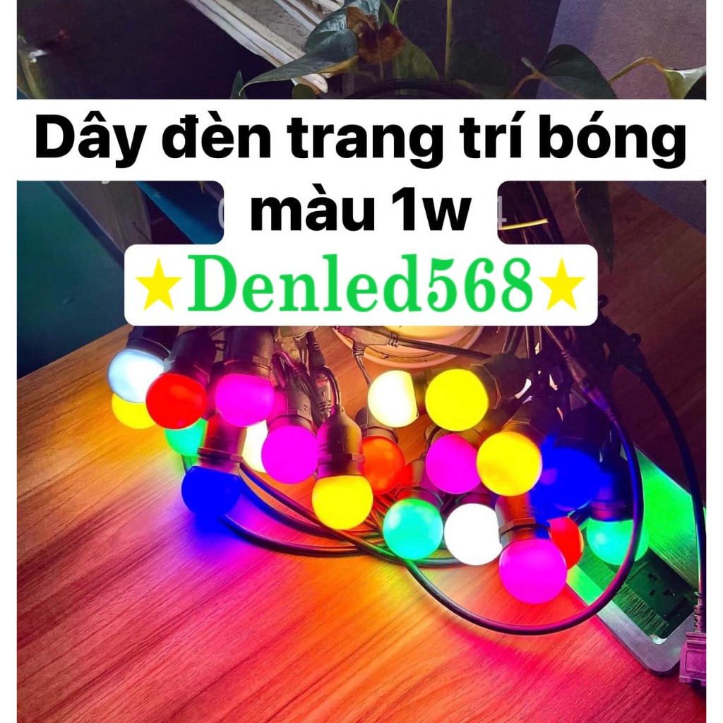 Led dây đúc chữ T đui 10m 5m bóng bulb chanh 1w 3w 5w 7w đèn trang trí ngoài trời chống nước