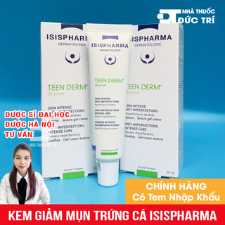 Kem Giảm Mụn Trứng Cá TeenDerm Alpha Pure ISIS PHARMA 30ml