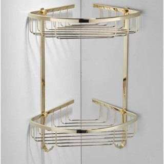 KỆ GÓC, KỆ ĐỂ ĐỒ PHÒNG TẮM INOX CAO CẤP, NHẬP KHẨU MẠ VÀNG SANG TRỌNG QUÝ PHÁI G06