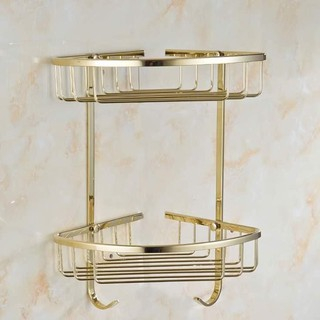 KỆ GÓC, KỆ ĐỂ ĐỒ PHÒNG TẮM INOX CAO CẤP, NHẬP KHẨU MẠ VÀNG SANG TRỌNG QUÝ PHÁI G06
