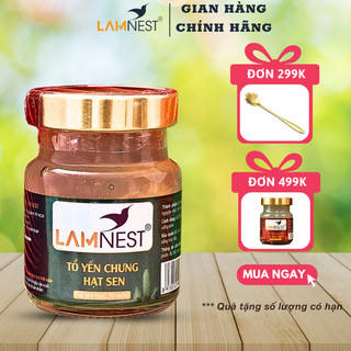 Tổ Yến Chưng Hạt Sen LamNest tươi nguyên chất 30% yến 70ml - yensaocaocaplamnest