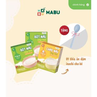 Combo ăn dặm Mabu tăng thô tháng 6 - 8 , bột cháo nấu ăn dặm cho bé