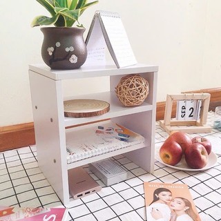 Kệ sách để bàn ⭐FREESHIP⭐ Giá sách gỗ 3 tầng mini decor nhà cửa nhỏ gọn, tiện lợi (K6)