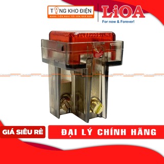 Hạt đèn báo vuông LiOA, màu đỏ, tiếp điểm ĐỒNG