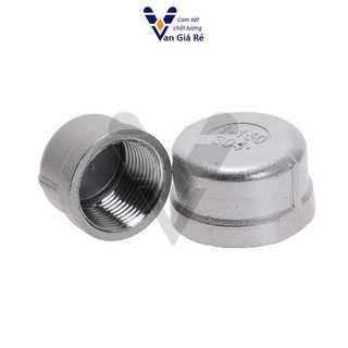 Nắp bít ren trong inox 304, nút bịt ren trong 13 17 21 27 34 42 49 60