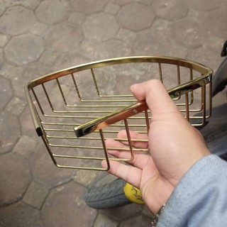 KỆ GÓC, KỆ ĐỂ ĐỒ PHÒNG TẮM INOX CAO CẤP, NHẬP KHẨU MẠ VÀNG SANG TRỌNG QUÝ PHÁI G06