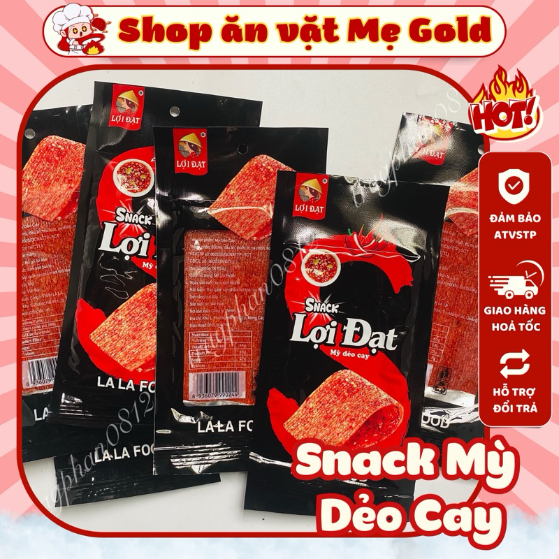 Combo gói snack mỳ dẻo cay Lợi Đạt (gói 26g)