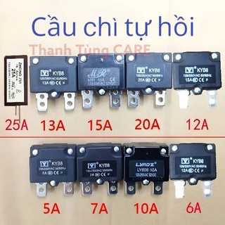 [Cầu Chì] Cầu chì tự hồi bảo vệ mạch xe điện trẻ em 7A 10A, 15A, 20A - Cầu chì xe điện trẻ em 6V & 12V loại tốt