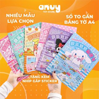  Đồ chơi sổ dán sticker nổi 3D trang trí nhà Kuromi DIY và nhiều mẫu khác bóc dán dễ dàng 