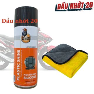 [Chai cam] Chai xịt làm bóng mới nhựa nhám, phục hồi nhựa nhám, dưỡng nhựa nhám sprayking 400ml