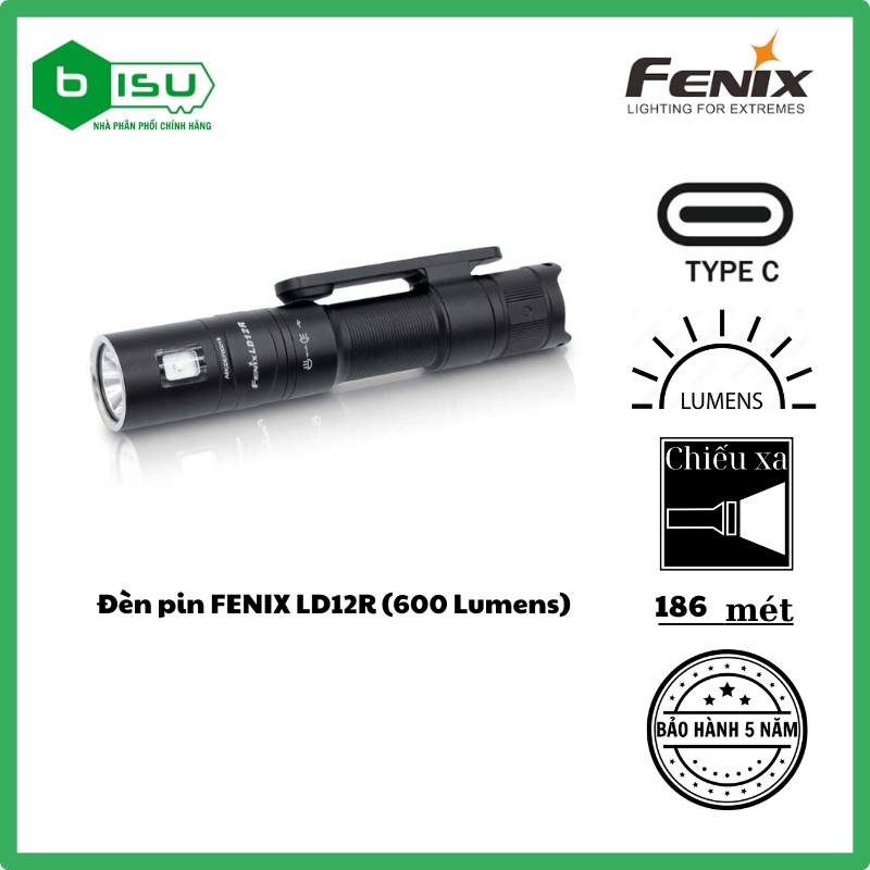 Đèn pin FENIX - LD12R (600 Lumens)