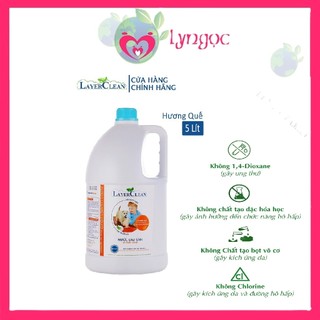 Nước lau sàn hữu cơ LayerClean hương Quế - can 5L tiết kiệm