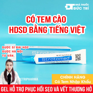 [CHÍNH HÃNG] Gel Hỗ Trợ Phục Hồi Sẹo Và Vết Thương Hở Stratamed