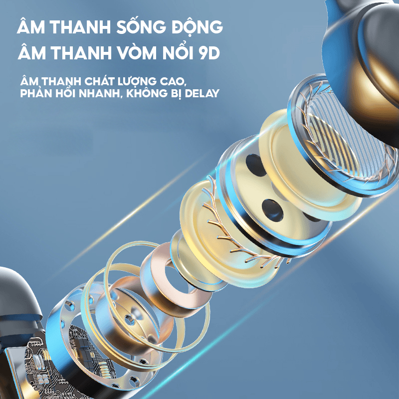 Tai nghe không dây bluetooth dẫn truyền xương m47 thiết kế thể thao âm thanh lớn độ bền cao | BigBuy360 - bigbuy360.vn