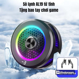 Quạt tản nhiệt điện thoại sò lạnh từ tính AL19 làm lạnh đóng băng màn hình hiển thị nhiệt độ led RGB